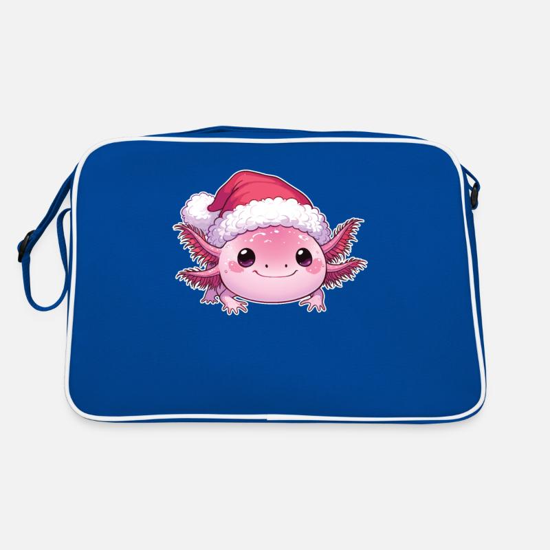 Axolotl Noël Axolotls mignons Joyeux Noël Sac Retro