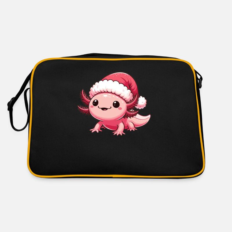Axolotl Noël Axolotls mignons Joyeux Noël Sac Retro