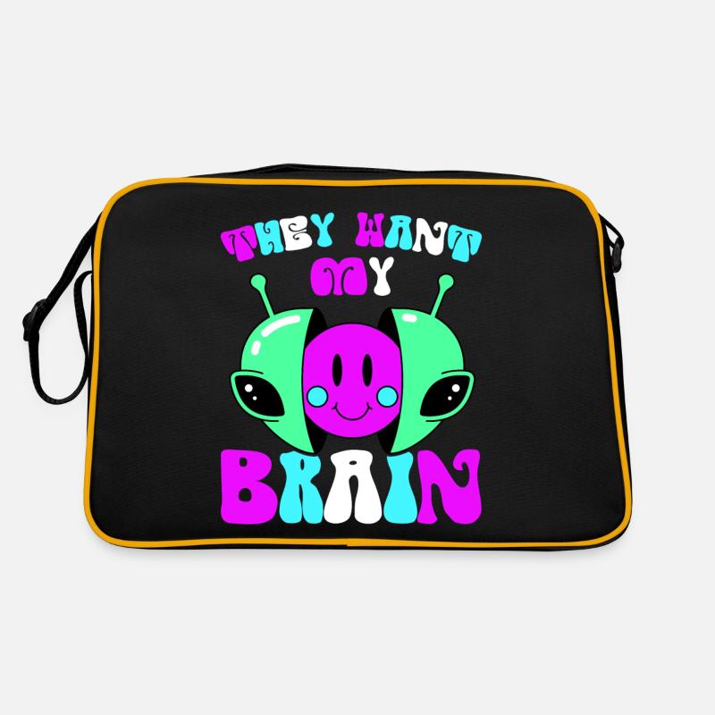 Alien, UFO, UAP, Space, Weltraum Flugobjekt Retro Tasche
