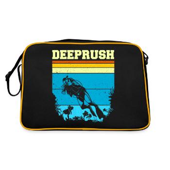 Plongée sous-marine, Plongée sous-marine, Vacances en mer - Sac Retro - noir/or - Dos