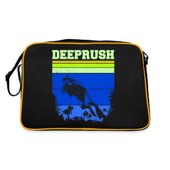 Plongée sous-marine, Plongée sous-marine, Vacances en mer - Sac Retro - noir/or - Dos
