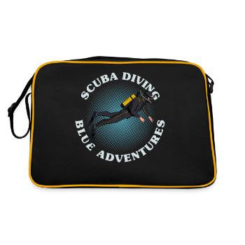 Plongée sous-marine, Plongée sous-marine, Vacances en mer - Sac Retro - noir/or - Dos