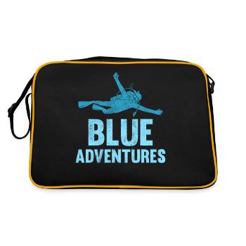 Plongée sous-marine, Plongée sous-marine, Vacances en mer - Sac Retro - noir/or - Dos