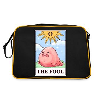 Blobfish Tarotkarte - Retro Tasche - Schwarz/Gold - Hinten