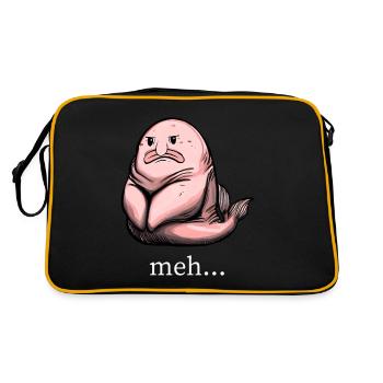 Drôle de poisson blob - Sac Retro - noir/or - Dos