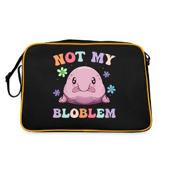 Groovy Blobfish - Retro Bag - black/gold - Back