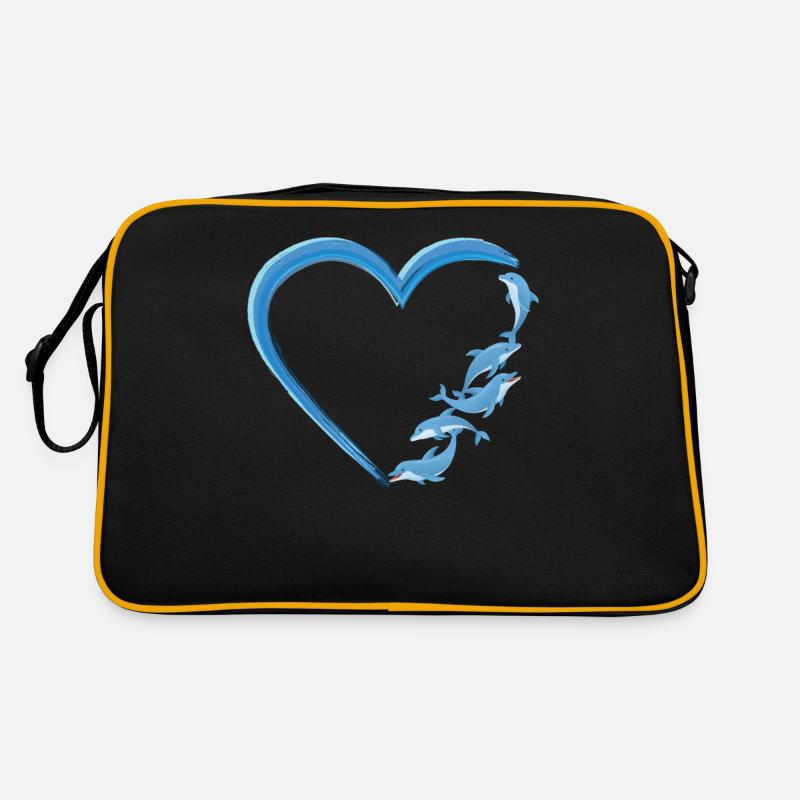 Coeur de dauphin Sac Retro