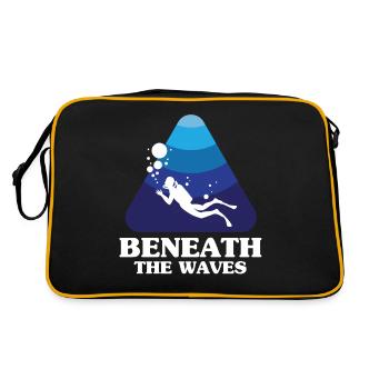 Plongée sous-marine, Plongée sous-marine, Vacances en mer - Sac Retro - noir/or - Dos