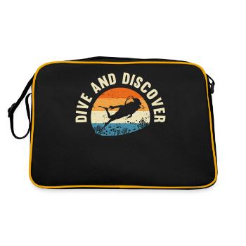 Plongée sous-marine, Plongée sous-marine, Vacances en mer - Sac Retro - noir/or - Dos
