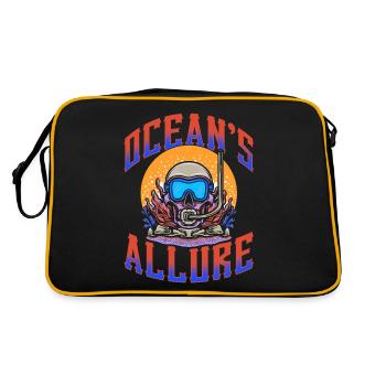 Plongée sous-marine, Plongée sous-marine, Vacances en mer - Sac Retro - noir/or - Dos