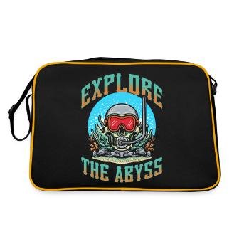 Plongée sous-marine, Plongée sous-marine, Vacances en mer - Sac Retro - noir/or - Dos
