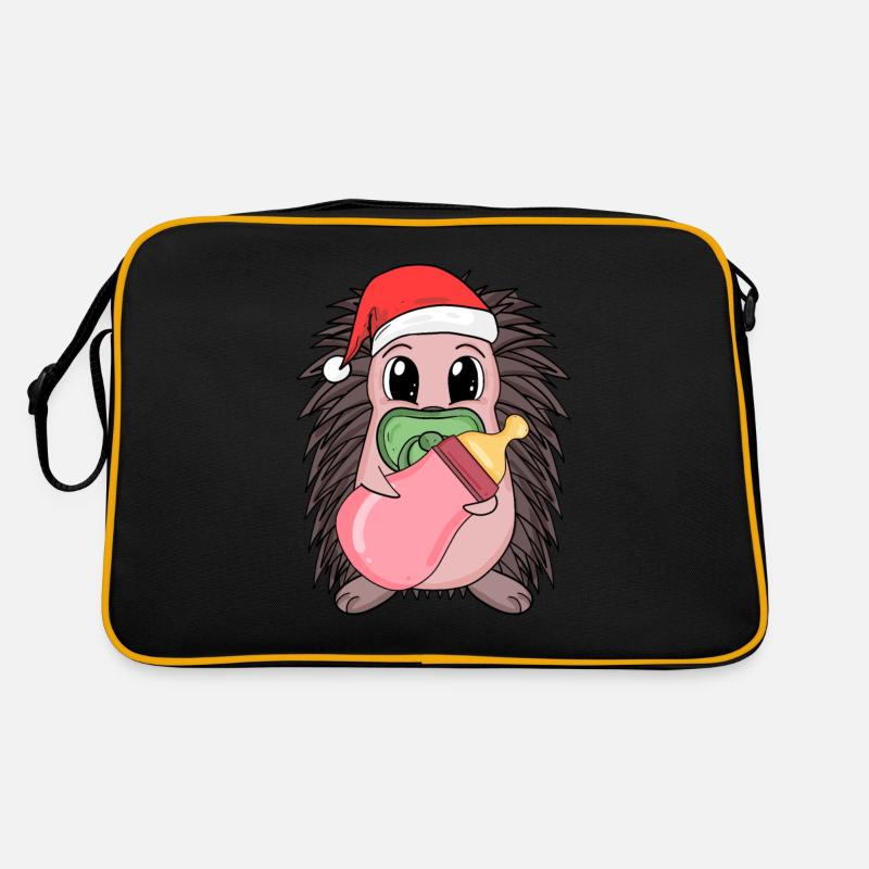 Hérisson bébé Noël Sac Retro
