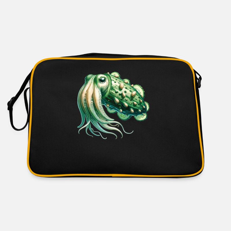 Concombre Calmar Drôle D’animal Fait De Légumes Sac Retro