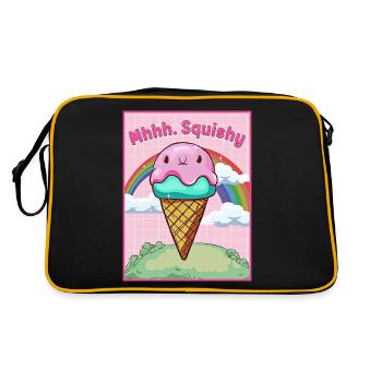Crème glacée Kawaii Blobfish - Sac Retro - noir/or - Dos