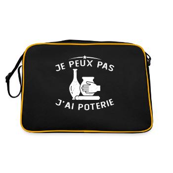 Je Peux Pas J ai Poterie Potier - Sac Retro - noir/or - Dos