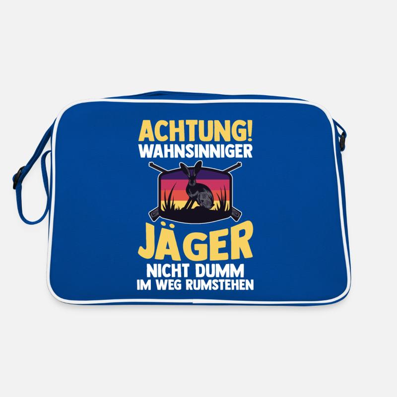 Hasenjäger Hasenjagd Kaninchenjagd Jäger Retro Tasche