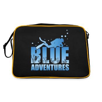 Plongée sous-marine, Plongée sous-marine, Vacances en mer - Sac Retro - noir/or - Dos