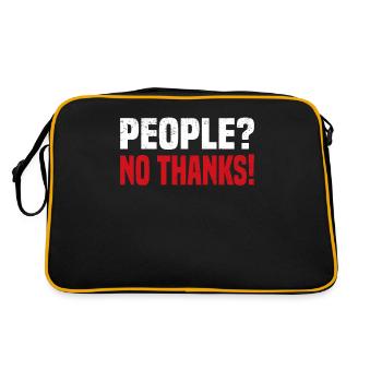 Misanthrope Antisocial Introvert - Retro Bag - black/gold - Back