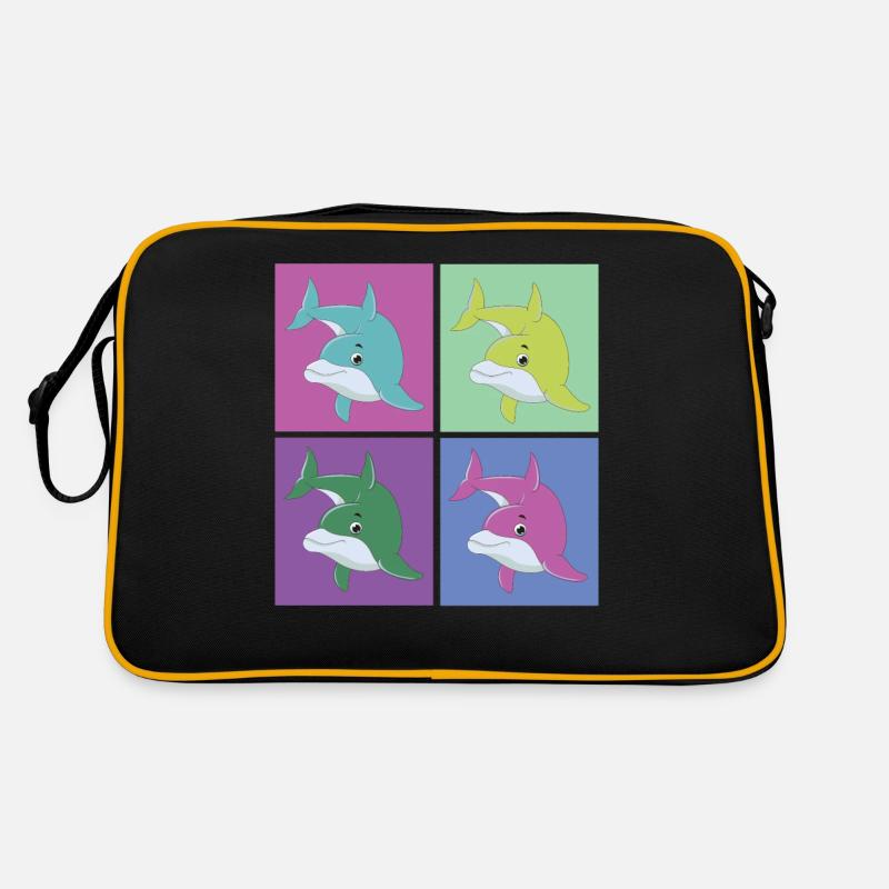 Dolphin Retro 80s 90s Vintage Retro Tasche