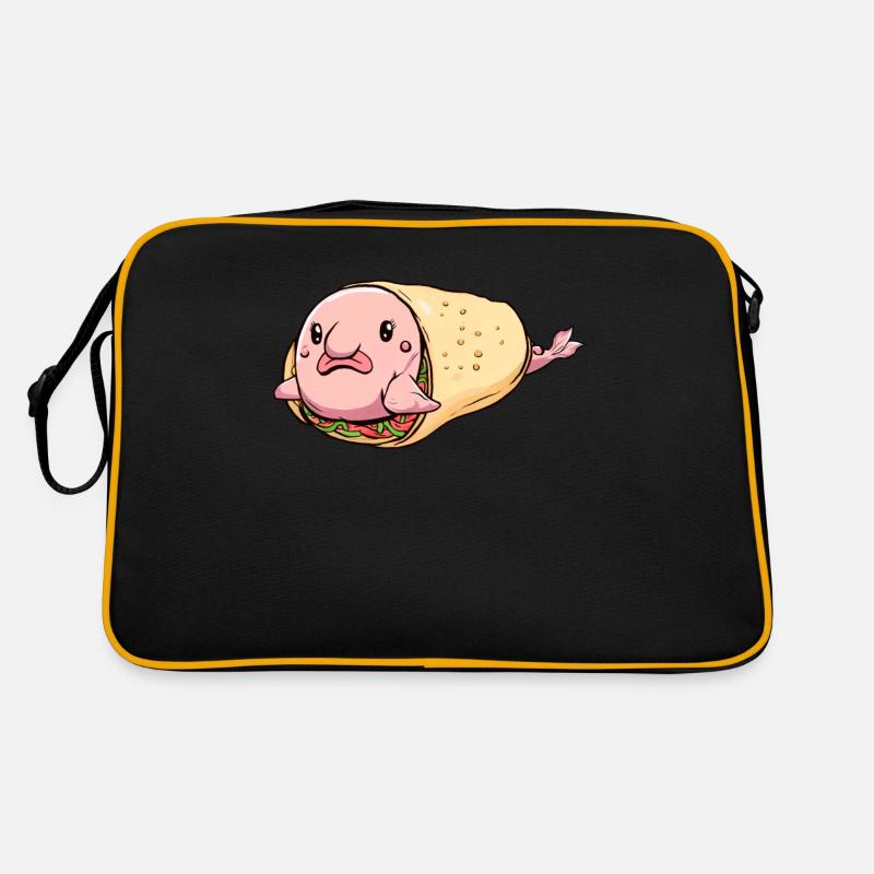 Fun Blob Fish Burrito Retro Bag