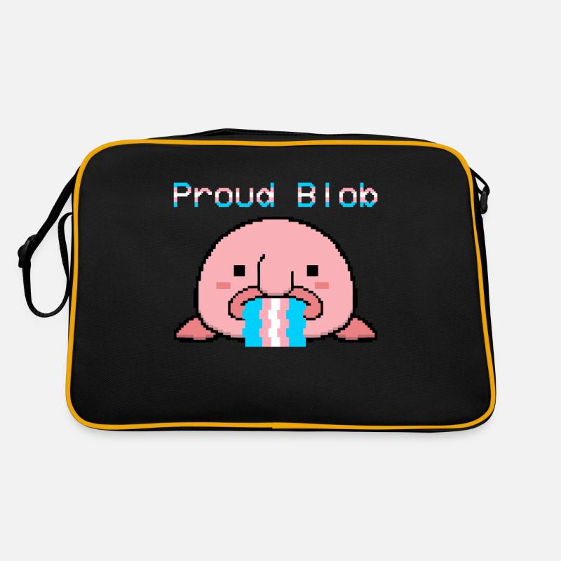 Blobfish Drapeau Trans Fierté Trans Sac Retro