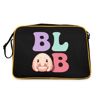 Drôle de poisson blob - Sac Retro - noir/or - Dos