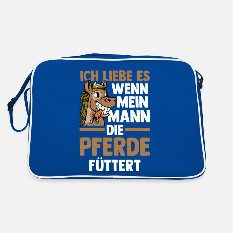 Pferd Reiten Bauernhof Bauer Pferdebesitzer Pferde Retro Tasche