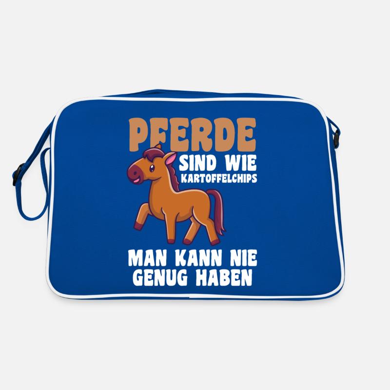 Pferd Reiten Bauernhof Bauer Pferdebesitzer Pferde Retro Tasche