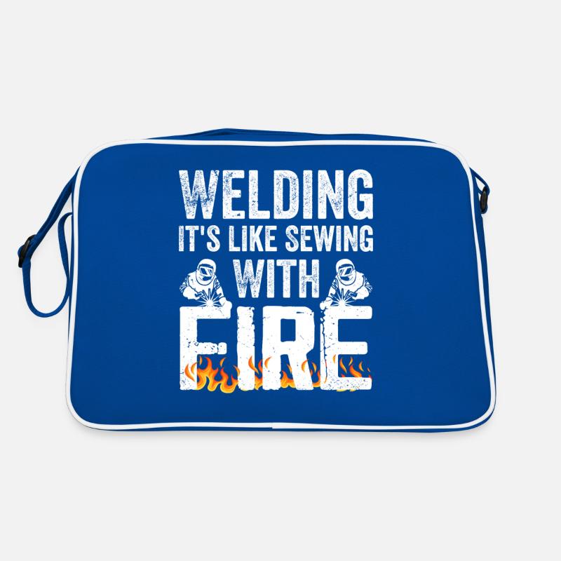 Welding It's Like Sewing With Fire Retro Bag