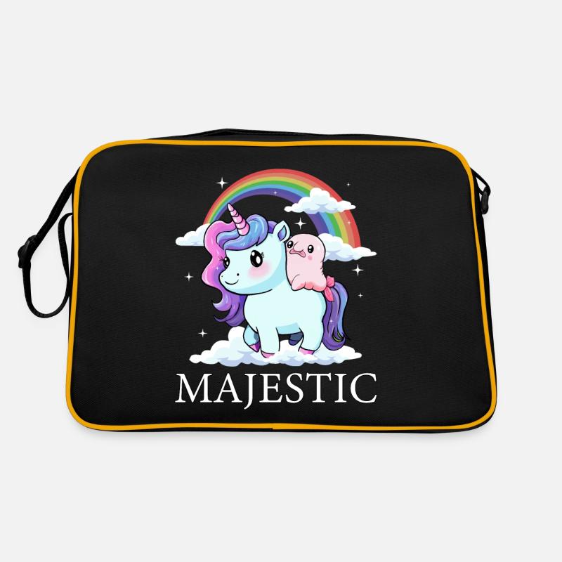 Blobfish Licorne Arc-en-ciel Sac Retro