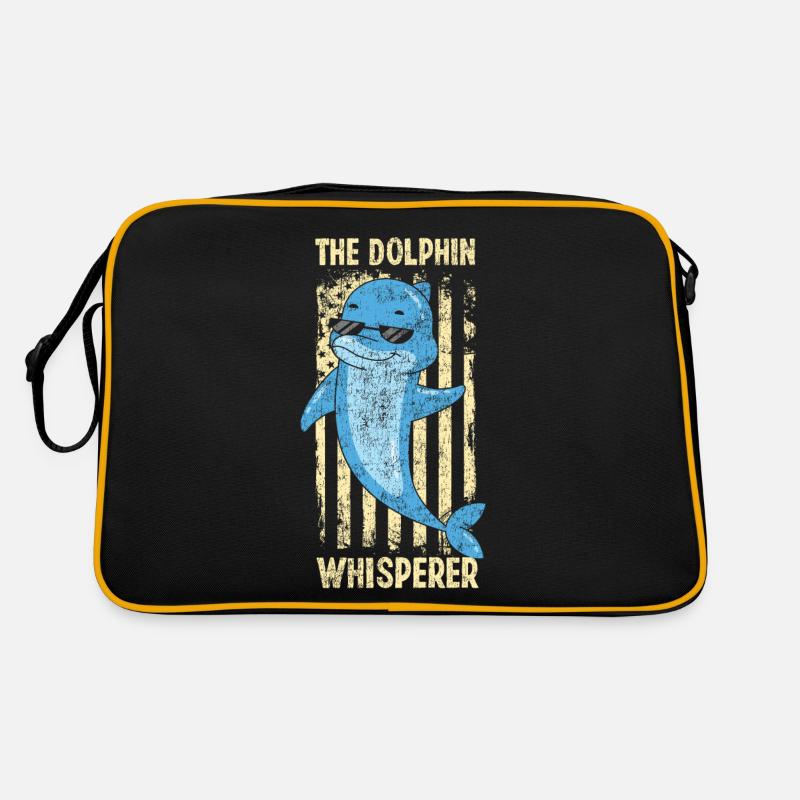 Dauphin Drapeau Américain Le Dauphin Sac Retro