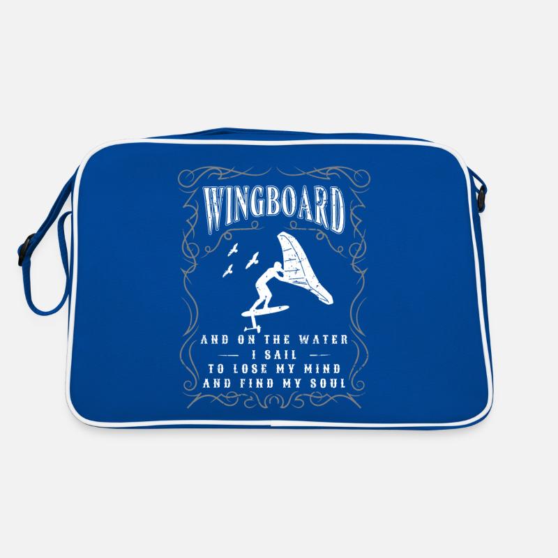 Wingfoil-Surfer Wingfoiling-Board Kitefoil Sprüche Retro Tasche