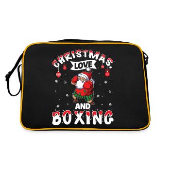 Cadeau de Noël de Noël Boxer Boxer Amour de Noël - Sac Retro - noir/or - Dos