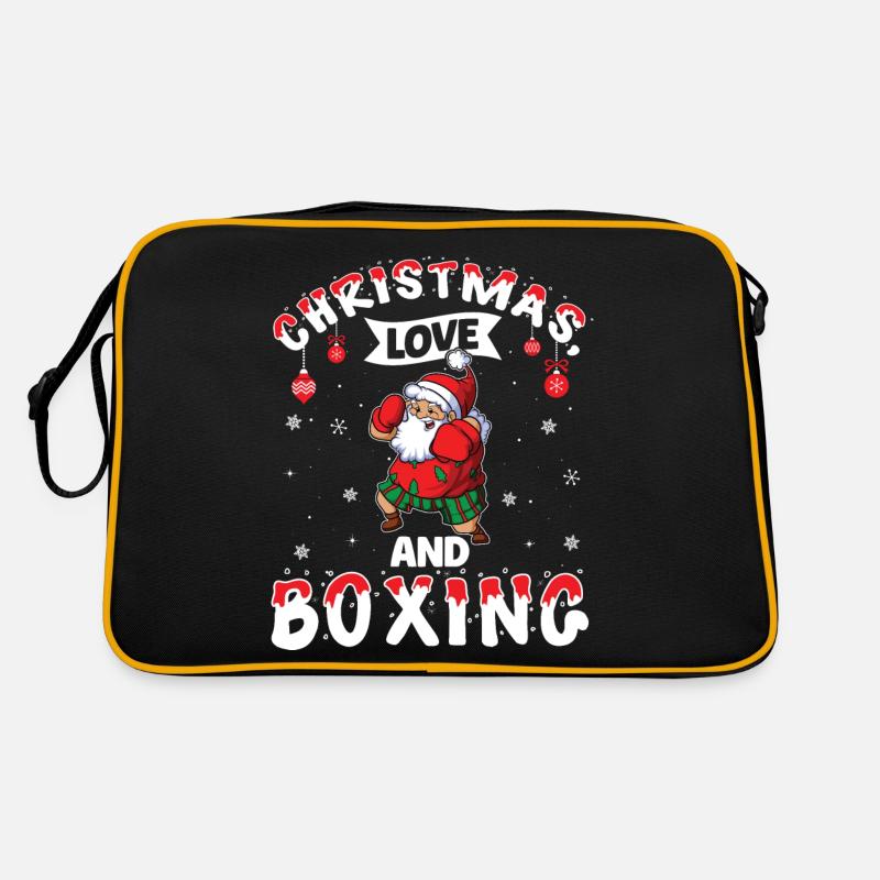 Cadeau de Noël de Noël Boxer Boxer Amour de Noël Sac Retro