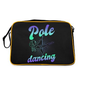 Pole dance danseuse, pole dance, pole dance - Sac Retro - noir/or - Dos