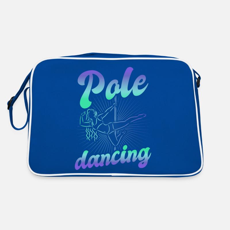 Pole Dance Tänzerin, Stangentanz, Pole Dancing Retro Tasche