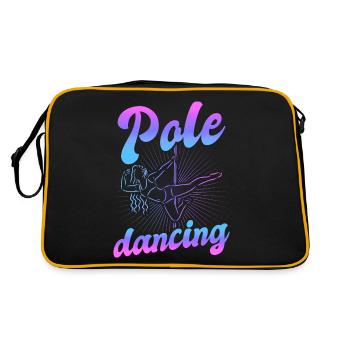 Pole dance danseuse, pole dance, pole dance - Sac Retro - noir/or - Dos