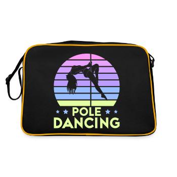 Pole dance danseuse, pole dance, pole dance - Sac Retro - noir/or - Dos