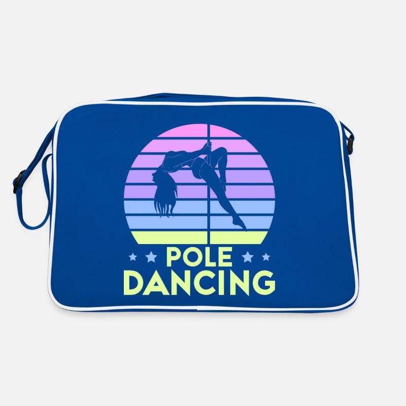 Pole Dance Tänzerin, Stangentanz, Pole Dancing Retro Tasche