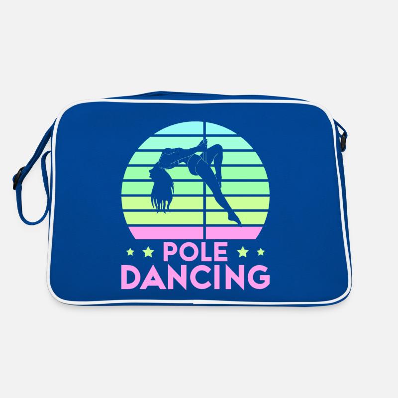 Pole Dance Tänzerin, Stangentanz, Pole Dancing Retro Tasche