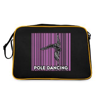 Pole dance danseuse, pole dance, pole dance - Sac Retro - noir/or - Dos