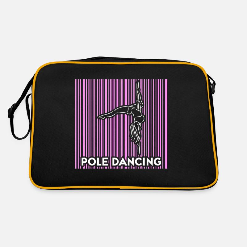 Pole Dance Tänzerin, Stangentanz, Pole Dancing Retro Tasche
