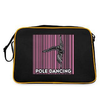 Pole dance danseuse, pole dance, pole dance - Sac Retro - noir/or - Dos