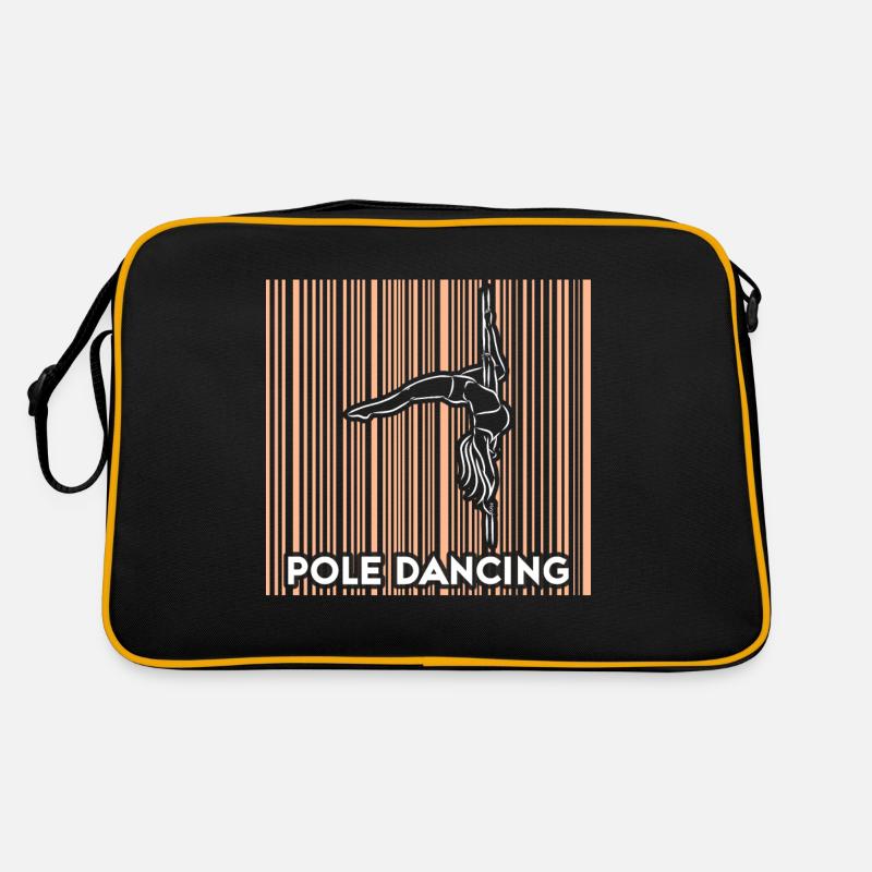 Pole Dance Tänzerin, Stangentanz, Pole Dancing Retro Tasche