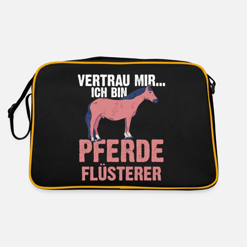 Pferd Reiten Bauernhof Bauer Pferdebesitzer Pferde Retro Tasche
