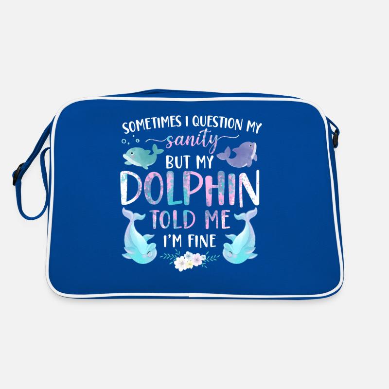 Dolphin Sometimes I Question My Retro Tasche