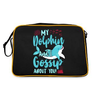Dolphin My Dolphin And I Gossip - Retro Bag - black/gold - Back