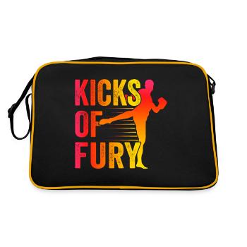 Kickboxer Arts martiaux Kickboxing Kickboxen - Sac Retro - noir/or - Dos