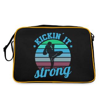 Kickboxer Arts martiaux Kickboxing Kickboxen - Sac Retro - noir/or - Dos