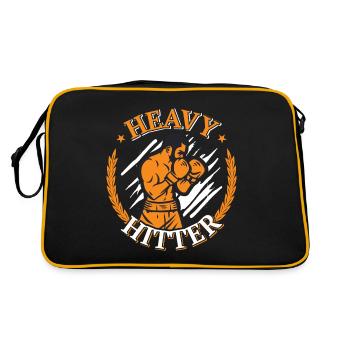 Boxen Martial Arts Boxing Box Club Boxer - Retro Tasche - Schwarz/Gold - Hinten